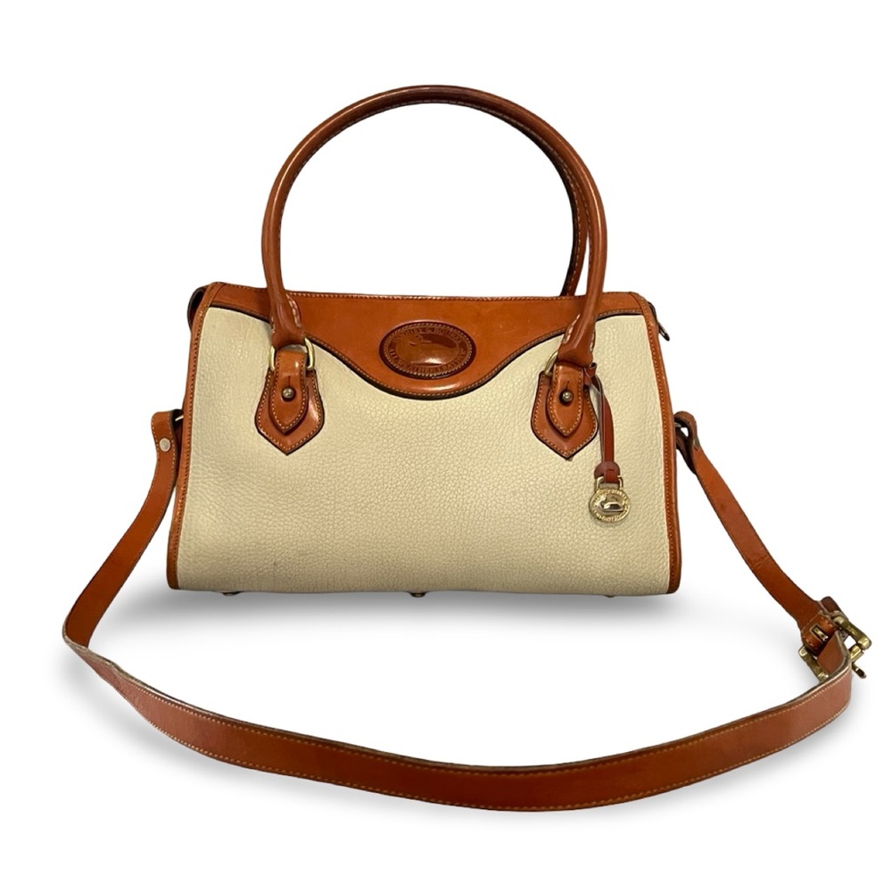 Dooney & Bourke Vintage All Weather Leather Satchel with Crossbody Strap